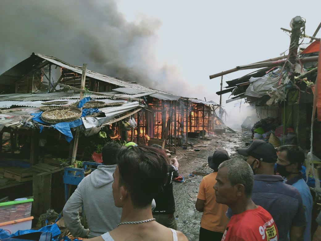 Kebakaran Hebat Landa Pasar Ciranjang Cianjur Cianjur Ekspres