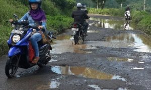 Warga Campakamulya Keluhkan Jalan Rusak