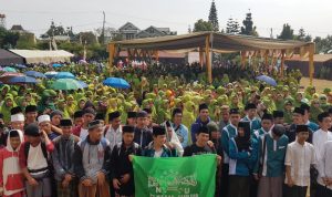 Meriahkan HSN, Ribuan Santri Cianjur Ikut Kemah Bakti Santri Untuk Negeri