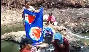 Miris, Warga Cikangkung Cianjur Gunakan Air Kubangan untuk MCK