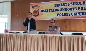 Polres Cianjur Binlat Calon Anggota Polri