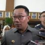 Gubernur Jawa Barat Ridwan Kamil saat memberikan penjelasan soal pembangunan kolam renang