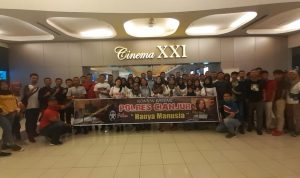 Polres Cianjur Ajak Ratusan Peserta Binlat Nobar 'Hanya Manusia'