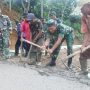 Pra TMMD, Dandim Cianjur Turun Langsung Bantu Pembangunan Jalan Beton di Cikalongkulon