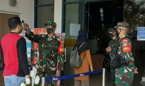 Masih PSBB, Ini Pesan Babinsa Bagi Pengunjung Mall di Cianjur