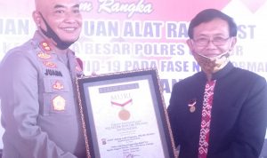 Rapid Test Massal Polres Cianjur Tercatat dalam Rekor MURI