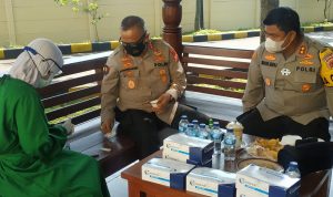 Polres Cianjur Gelar Rapid Test ke Personel Keamanan Demo