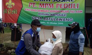 PT MPM Salurkan 1000 Paket Sembako ke Petani Tumpangsari di Batulawang Cianjur