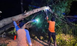 Cianjur Dilanda Angin Kencang, Pemotor Tewas Tertimpa Tembok