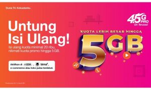 3 Indonesia Beri Tambahan Kuota hingga 5GB Setiap Isi Ulang Kuota 3 Indonesia Beri Tambahan Kuota hingga 5GB Setiap Isi Ulang Kuota