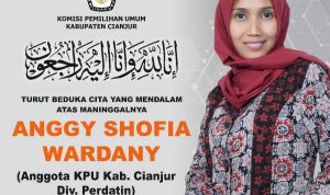 Innalillahi, Komisioner KPU Cianjur Anggy Shofia Wardany Meninggal Dunia Innalillahi, Komisioner KPU Cianjur Anggy Shofia Wardany Meninggal Dunia