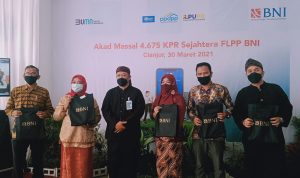 BNI Gelar Akad Kredit Massal 4.675 Debitur KPR Sejahtera FLPP