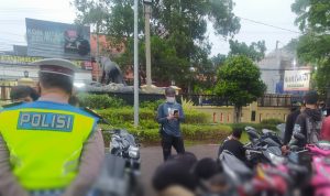 Puluhan Motor Berknalpot Bising Diamankan Polres Cianjur