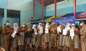 Puluhan Pegawai DPPKBP3A Cianjur Divaksinasi Covid-19