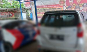 Diduga Travel Gelap, Satlantas Polres Cianjur Amankan Sebuah Mobil Berpelat B