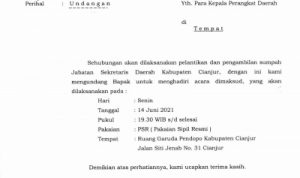 Senin Lusa, Cecep S Alamsyah Bakal Dilantik Jadi Sekda Cianjur