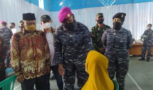 Lantamal III Gelar Vaksinasi Warga di Batulawang Cipanas Cianjur