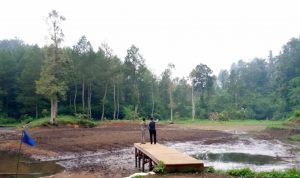 Pasca Jebol, Warga Swadaya Bangun Bendungan Penahan Air Situ Cigunung Tugu Takokak