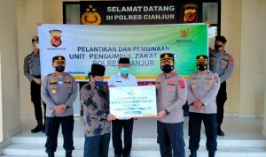 Optimalisasi Pengumpulan Zakat, Baznas Lantik Pengurus UPZ Polres Cianjur