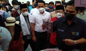 Di Cianjur, Erick Thohir Tegaskan Pemerintah Terus Mendorong Pendanaan dan Pendampingan Bagi UMKM