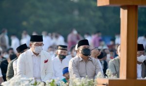 Salat Idulfitri di Gasibu, Ridwan Kamil: Meraih Kemenangan di Hari Bahagia