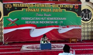 Polwan Polres Cianjur Sabet Juara 1 MTQ di Polda Jabar