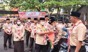 Hari Pramuka ke-61, Bupati Cianjur Bagikan Motor Operasional ke Kwarran