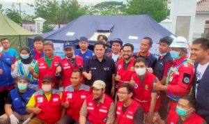 Erick Thohir Tinjau Posko Kesehatan, Tim Medis BUMN Farmasi Sebar Vaksin Tetanus dan Flubio