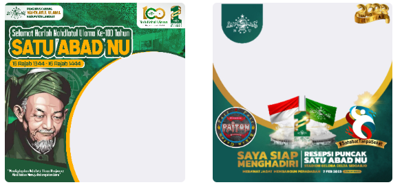 99+ Link Twibbon Harlah Satu Abad NU 1344 - 144 H, Semarakan di Facebook dan Instagram (sumber situs twibbonize)