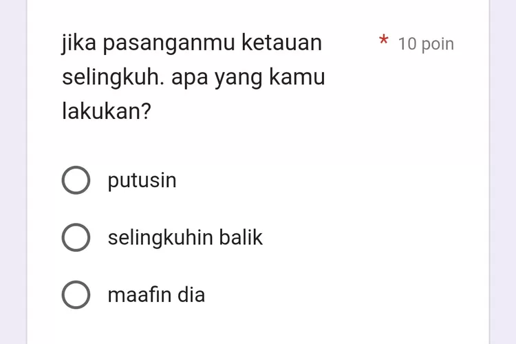 LINK Ujian LDR Google Form