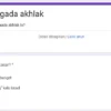 LINK Ujian Akhlak Google Form