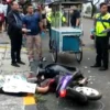 Tabrak Gerobak Gorengan Pengendara Motor Tewas