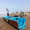 Warga Sidangbarang Digegerkan dengan penemuan mayat di pantai. (zan)