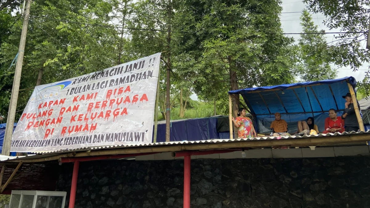 Penyintas Gempa Cianjur Sengsara di Pengungsian. (zan)