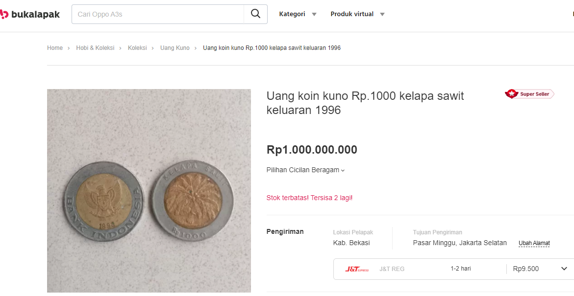 uang koin 1000 fantastis