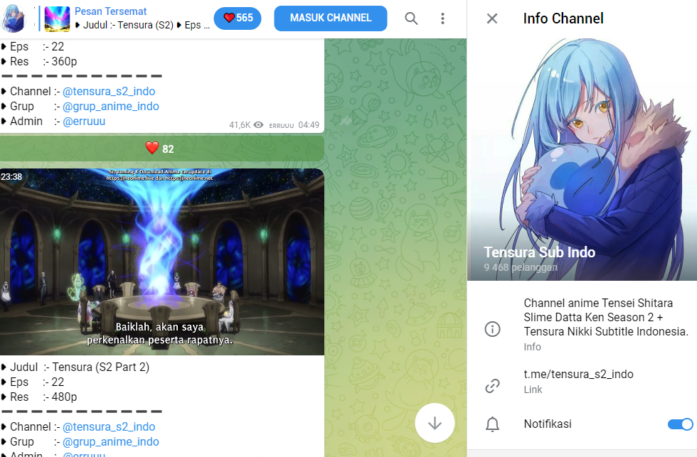 Link Nonton Tensura the Movie Sub Indo Terbaru Via Telegram, Dijamin Seru!