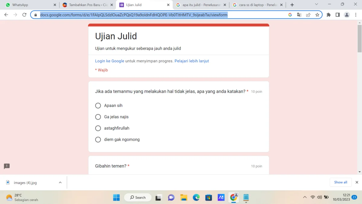 LINK Tes Ujian Orang Julid. Apakah Kamu Termasuk Salah Satunya?