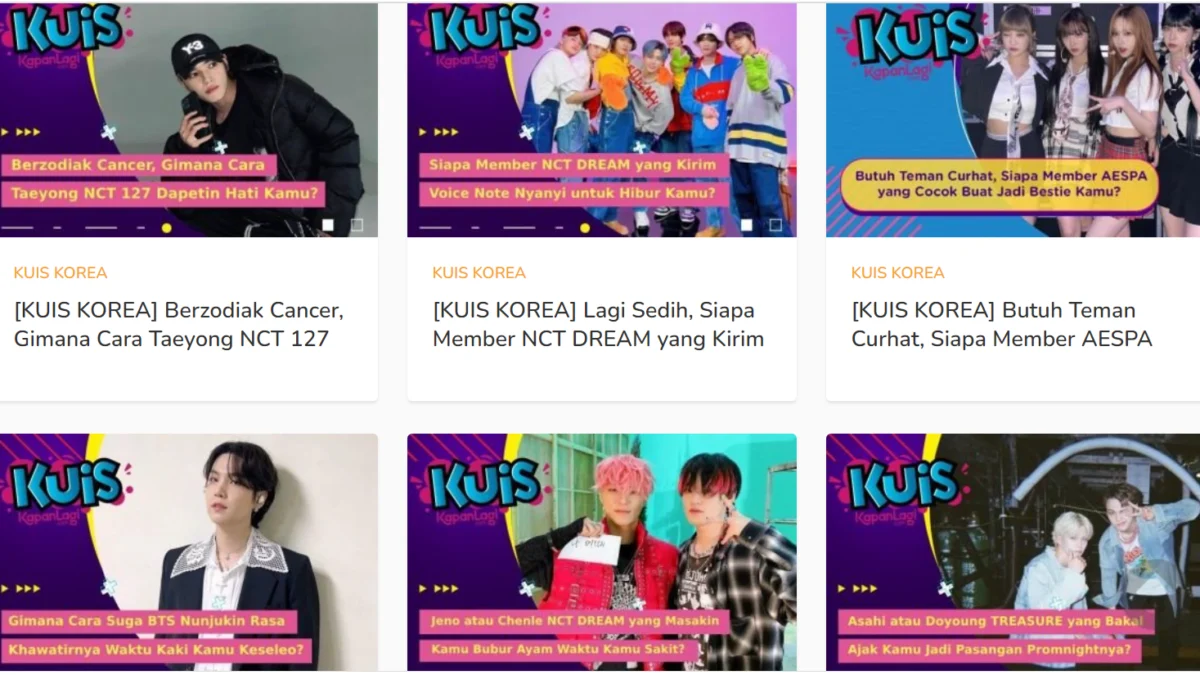 Wajib Dicoba! Link Quiz Kpop Terbaru