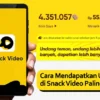 Cara Mendapatkan THR Uang dari Aplikasi Snack Video, Ini Triknya!