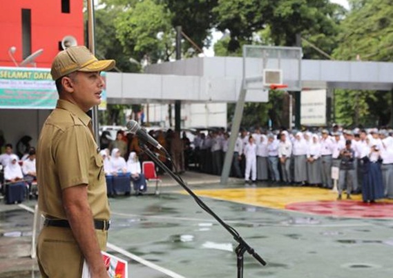 Contoh Amanat Pembina Upacara SD dengan Tema 'Belajar' (foto:medan.headlines)