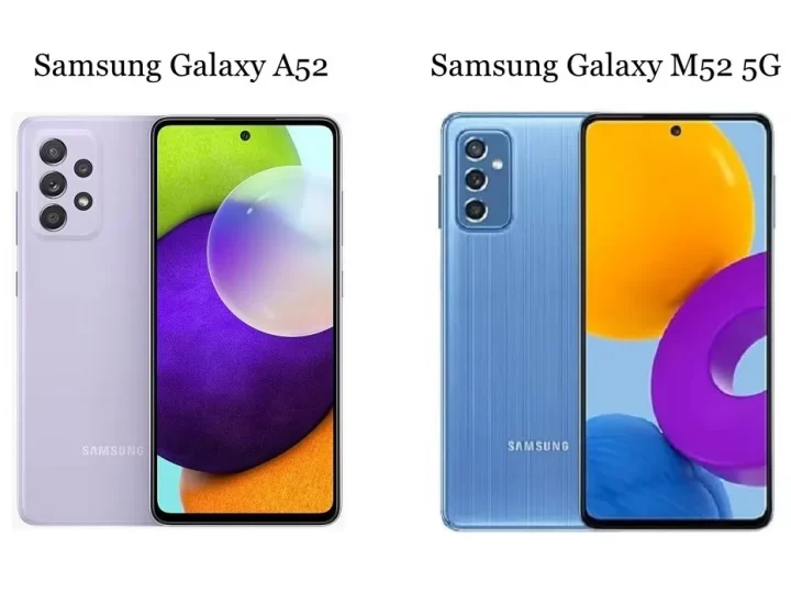 HP Samsung a52 dan Samsung Galaxy m52