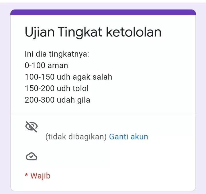 LINK TEST Ketololanmu Google Form