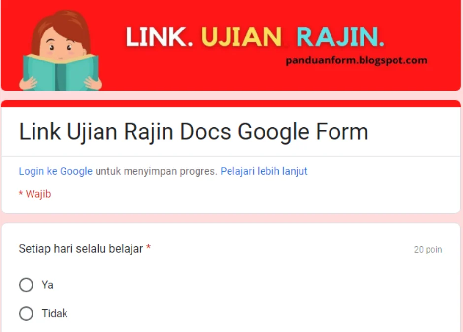 LINK TEST Seberapa Rajin Kamu (Jabarekspres)