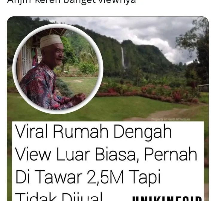 Rumah di Daerah Cianjur Pernah Ditawar Rp2 M