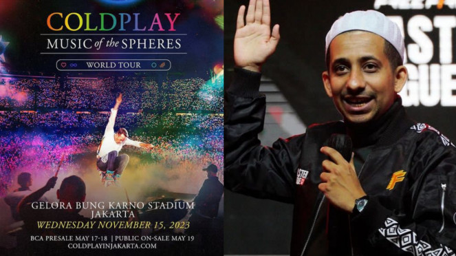 Habib Ja'far Nonton Konser Coldplay, Bikin Warganet Ketar-Ketir