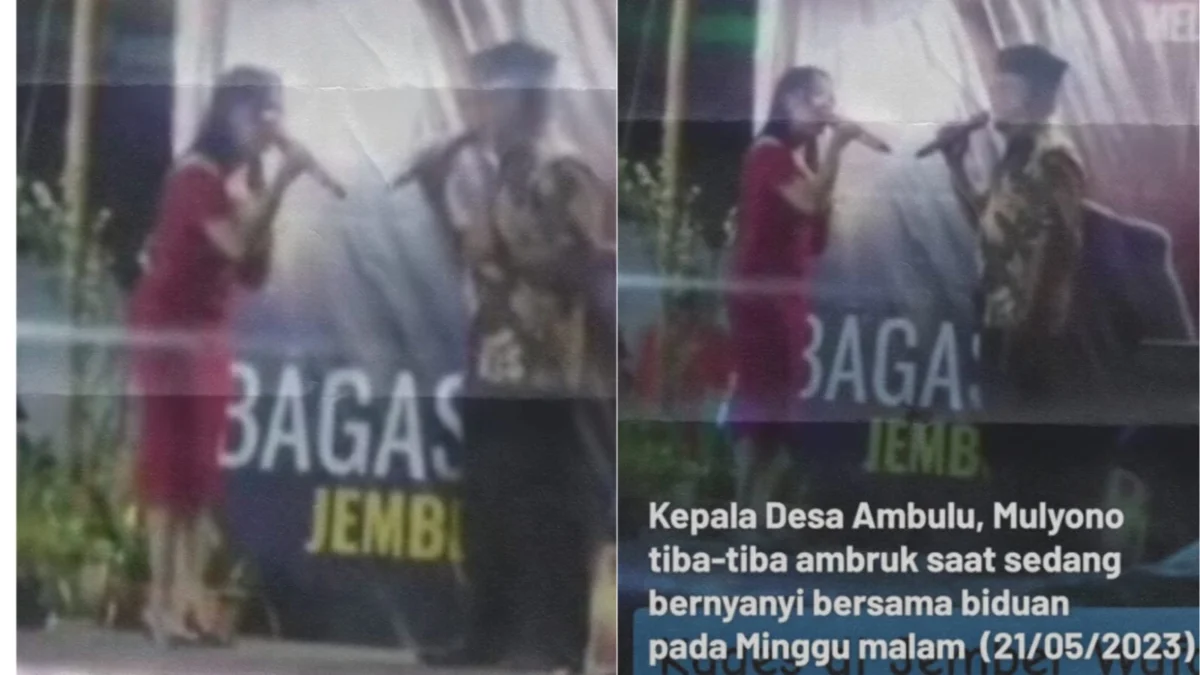 Kronologi Kades di Jember Meninggal Saat Bernyanyi Bareng Biduan di Atas Panggung