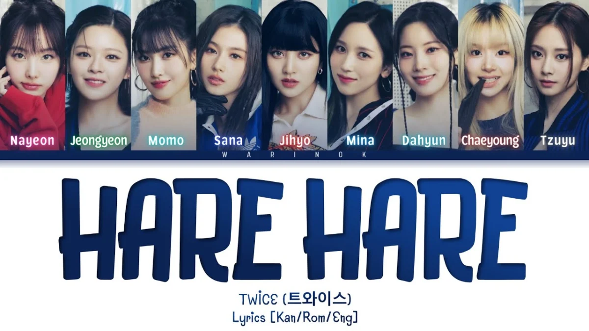 Lirik Lagu Kpop Gen3 TWICE - Hare Hare yang Akan Rilis di Jepang!