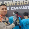 Polres Cianjur Amankan 3 Terduga Pelaku Pengrusakan Sepeda Motor di Cipanas