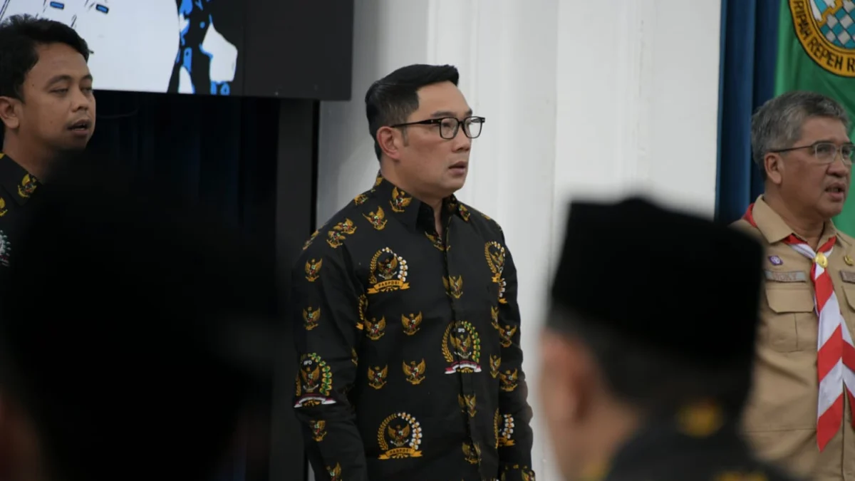 Hadiri Pengukuhan PABPDSI Jabar, Ridwan Kamil: Sosialisasikan Program Ketahanan Pangan di Desa