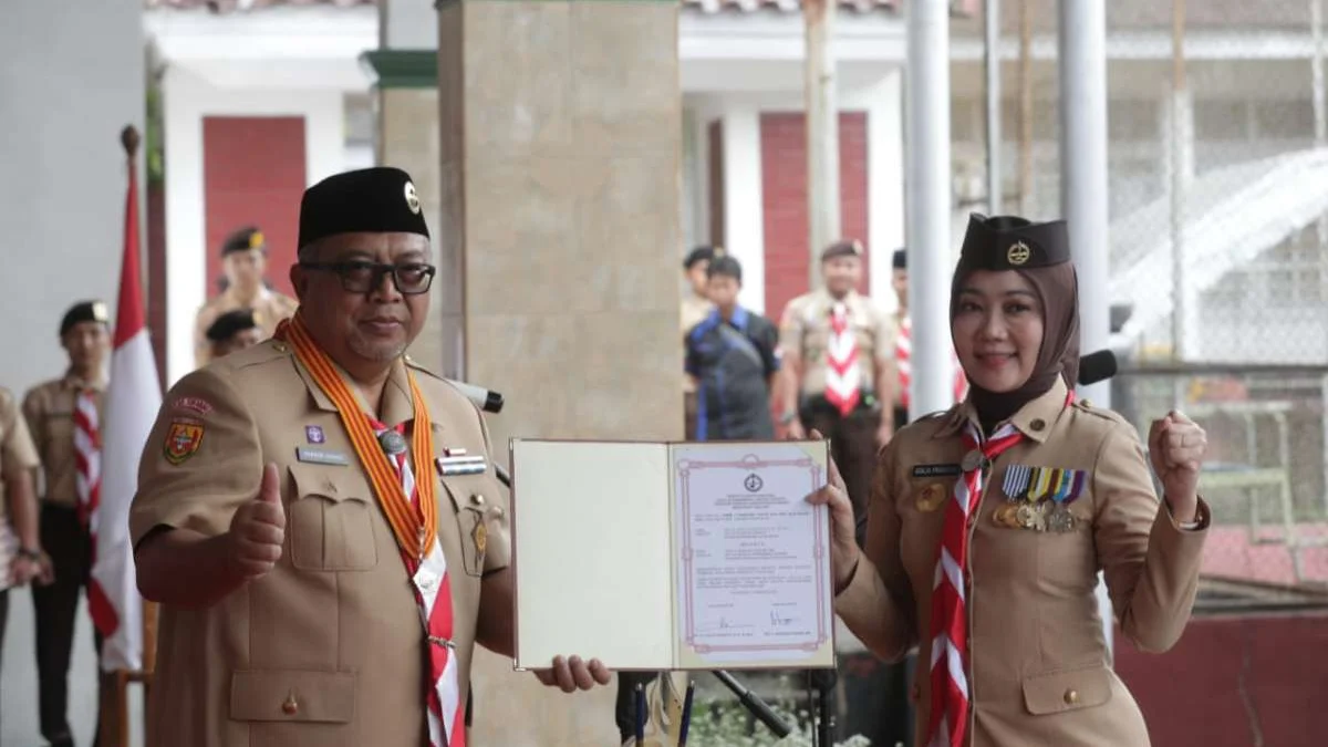Atalia Titipkan Tiga Hal Bangun Pendidikan Karakter Usai Lantik Mabicab dan Kwarcab Kabupaten Sukabumi